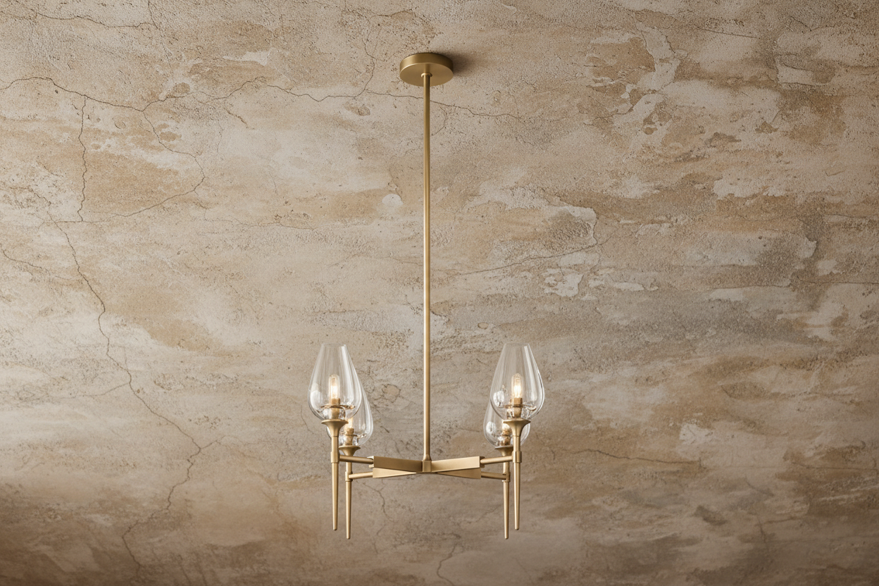 Modern Copper Chandelier with Clear Glass Shades – 3 Sizes Available Casalolalights Luxury Lamps for Interior Designers