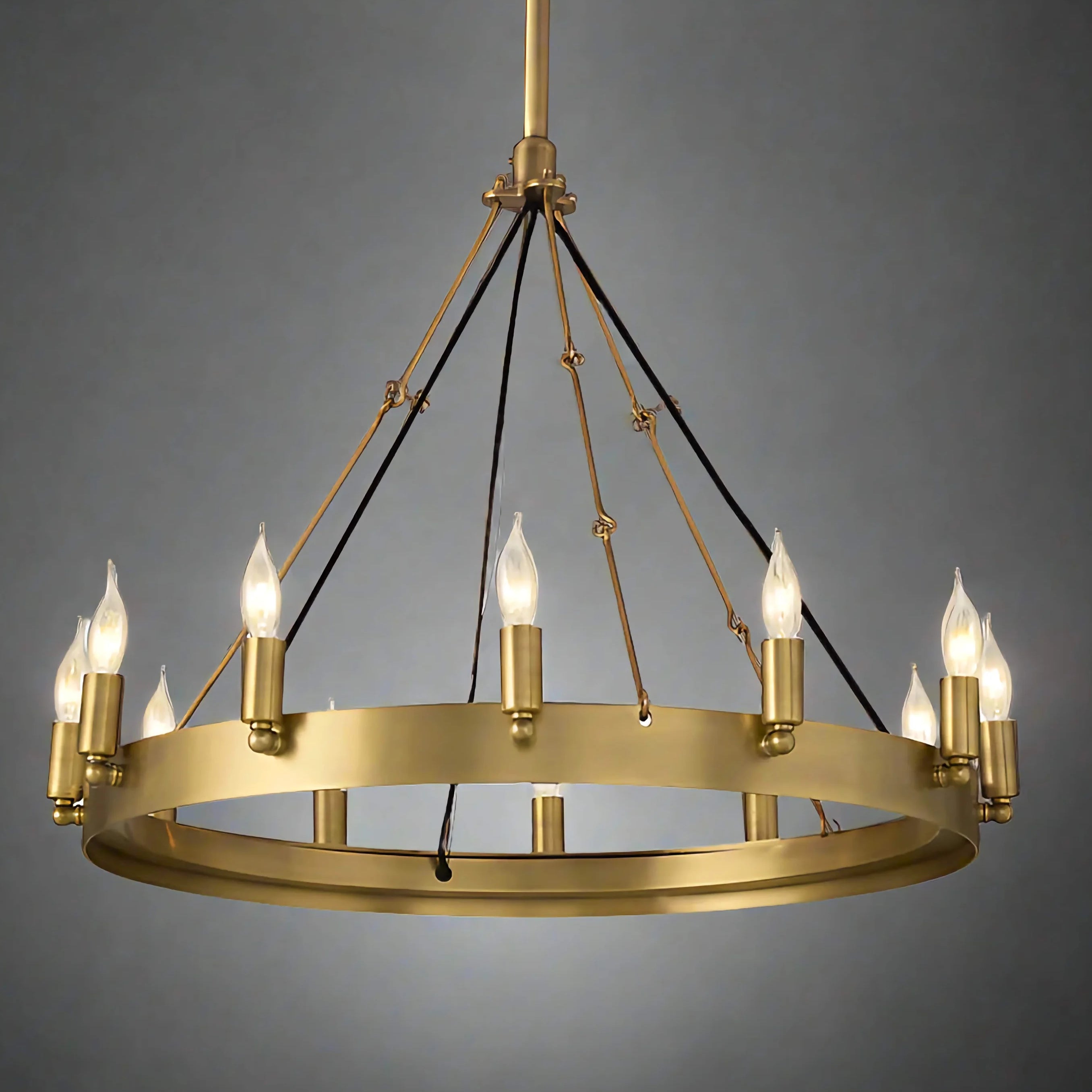 Iron Ring Chandelier Led – Dining Room Candle Pendant Casalolalights Luxury Lamps for Interior Designers