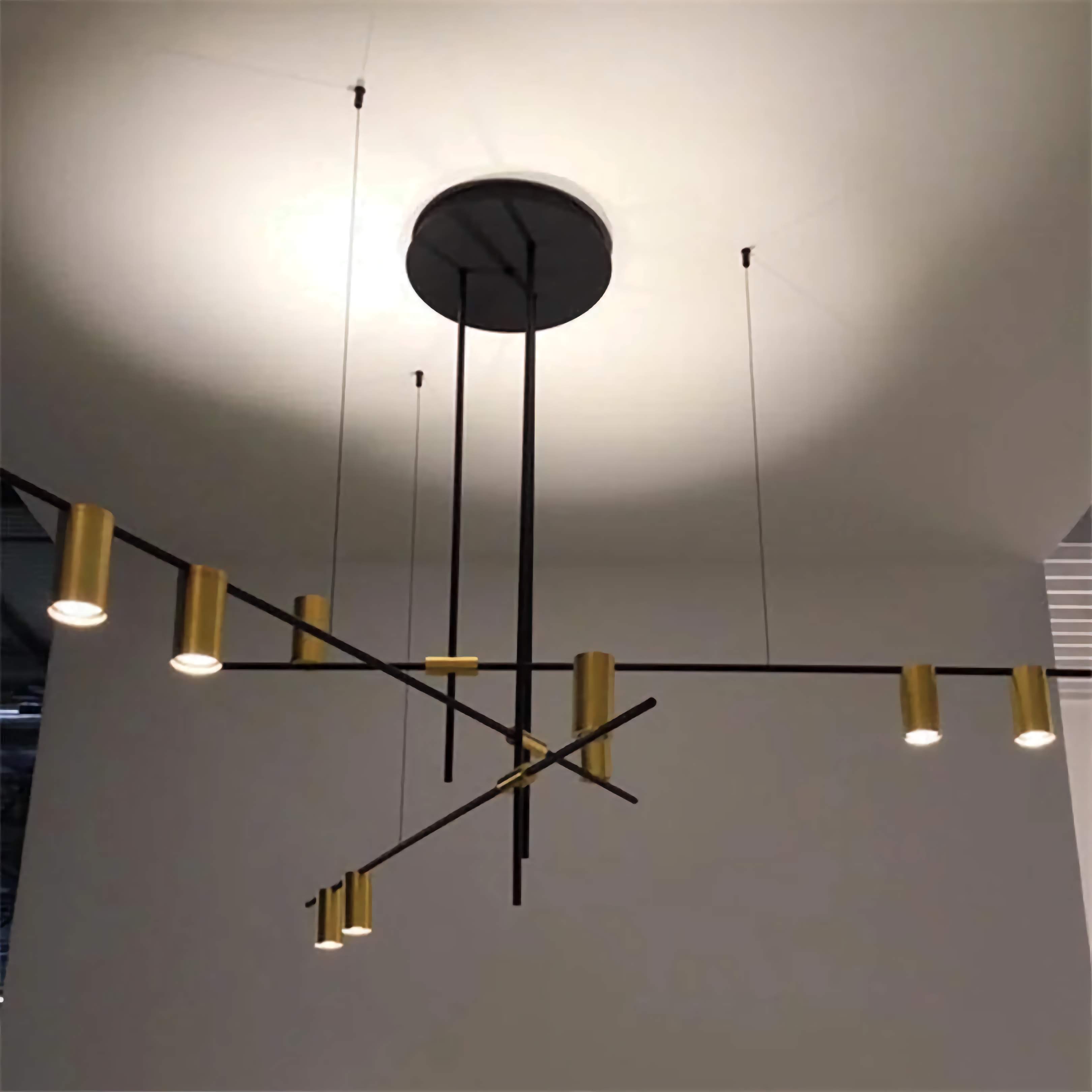 Modern Led Track Lighting Chandelier | Geometric Light for Living Room | Casalola