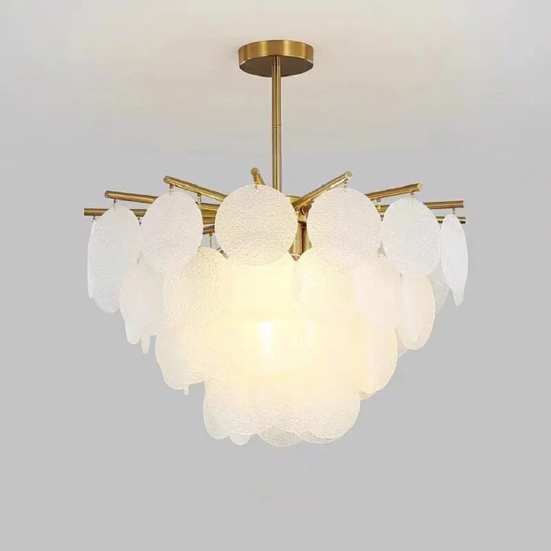 Crystal Ceiling Light Fixture | Semi-flush Mounted Gold 4/6/8 Lights | Casalola