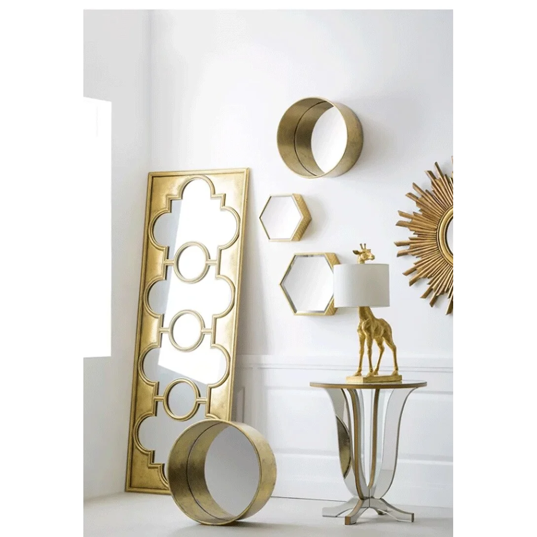 Gold Giraffe Table Lamp | Fabric Shade | Luxury Light | Casalola