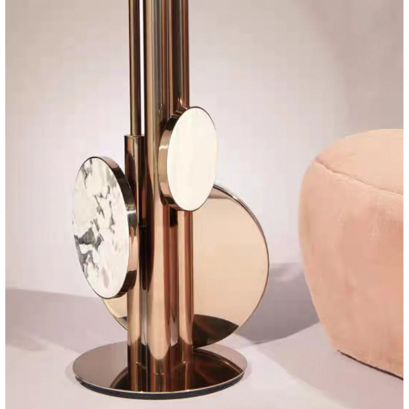 Modern Polished Brass Palm Leaf Floor Lamp | Art Deco Designer Led Ready Ul Listed