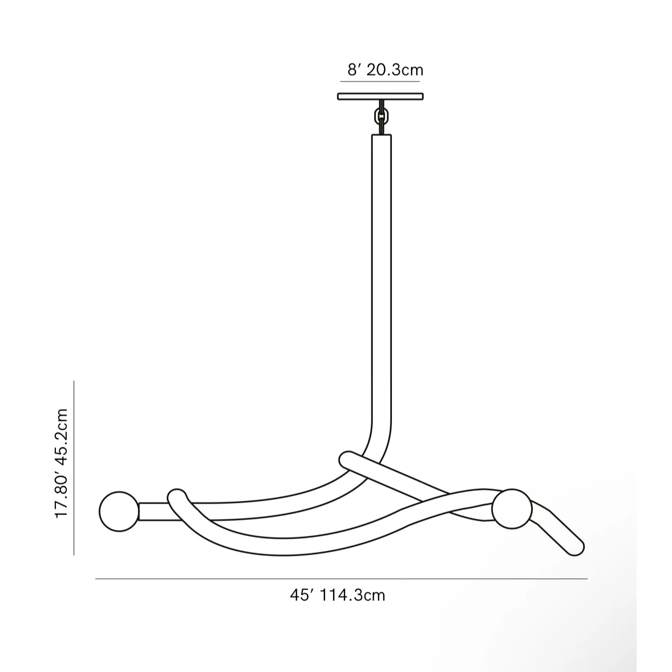 Brass Mid Century Chandelier | Sculptural 4 Light Pendant with Opal Globes | Statement Fixture for Dining or Lounge