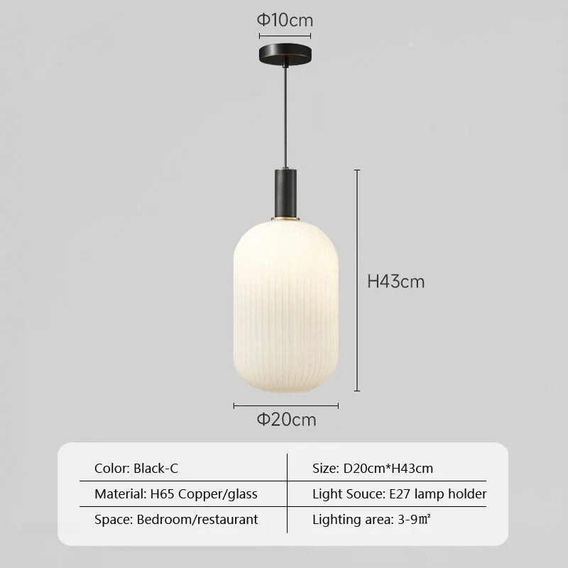 Glass Pendant Lights Bedside Lamps Kitchen Island Lighting