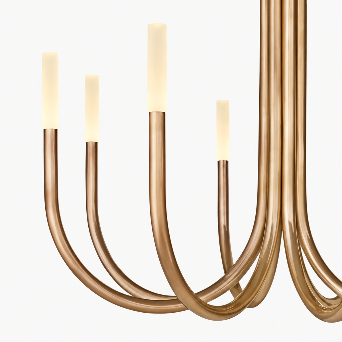 Copper Candelabra Chandelier | 16 Light Custom Drop for High Ceiling Dimmable Option 2 Sizes Casalola Lights Luxury