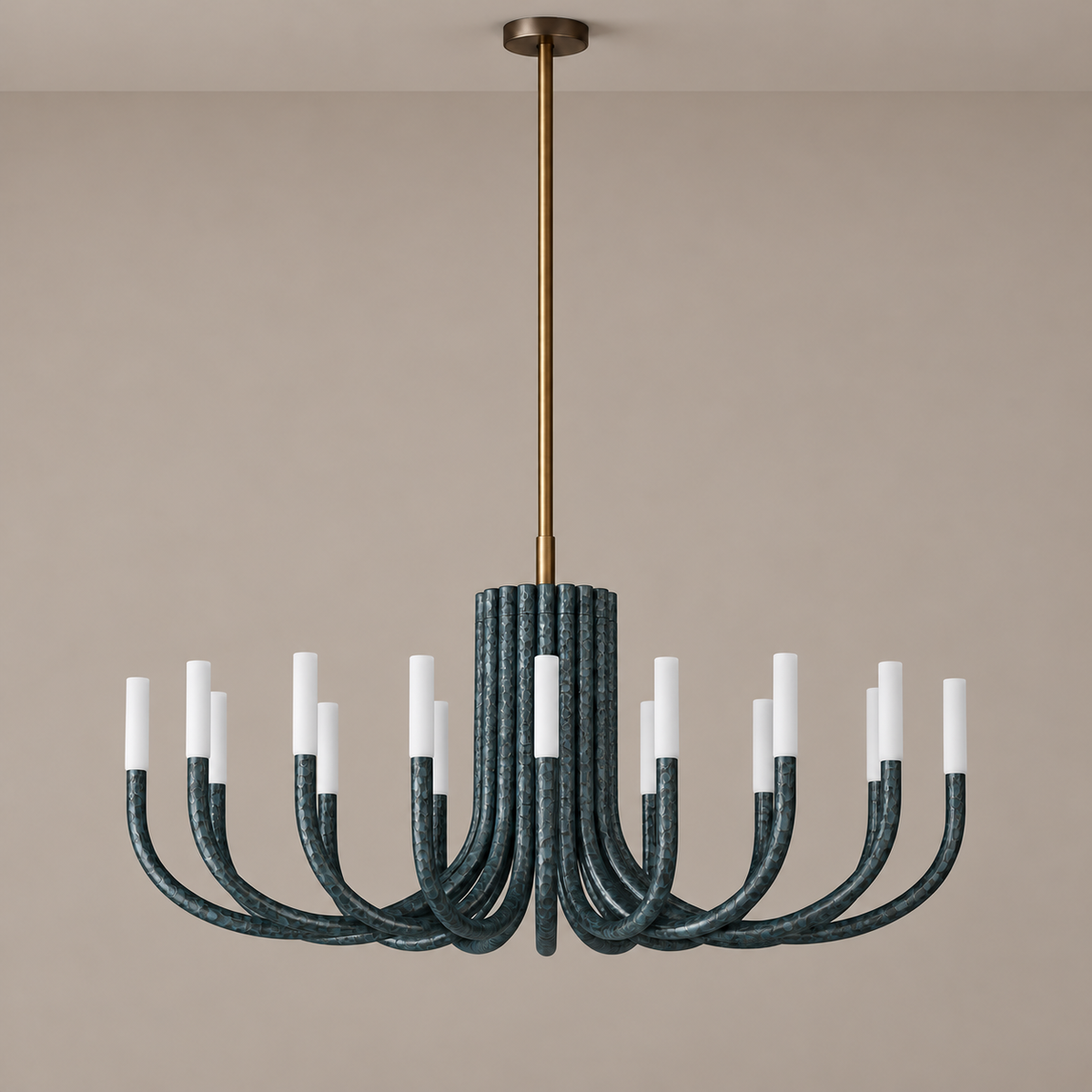 Grand Green Candelabra Chandelier