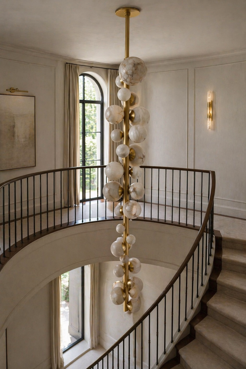 Italian Alabaster Chandelier 14-light Solid Brass Statement – Casalola Lights Casalolalights Luxury Lamps for Interior
