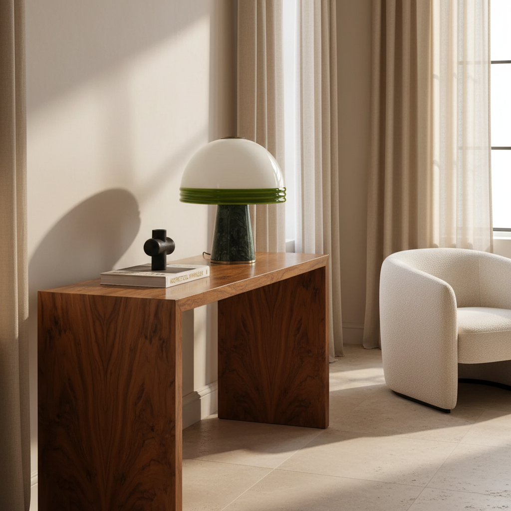 GRÜNE MARMOR KUPPEL TISCHLAMPE | CLPOP14S