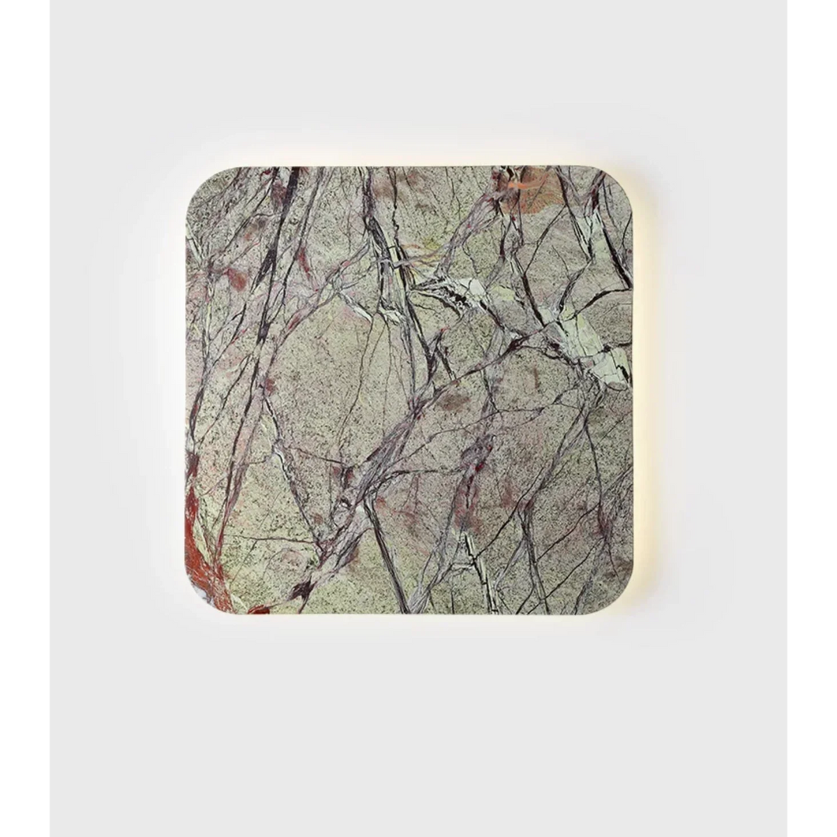 Green Marble Wall Light | Square Natural Stone Sconce Modern Minimalist Living Room & Bedroom Casalolalights Luxury