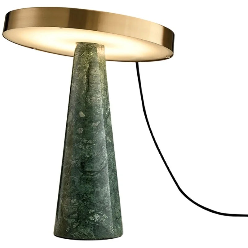 Luxury Table Lamp | Designer Copper Green Marble for Living Room Bedside | Casalola