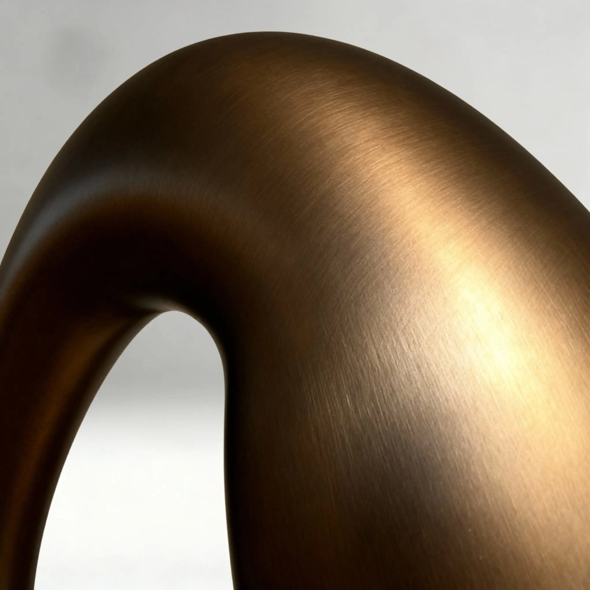 Organic Arch Floor Lamp | 168cm Sculptural Biomorphic Design | Dark Bronze Finish Resin | Avant-garde Reading Light