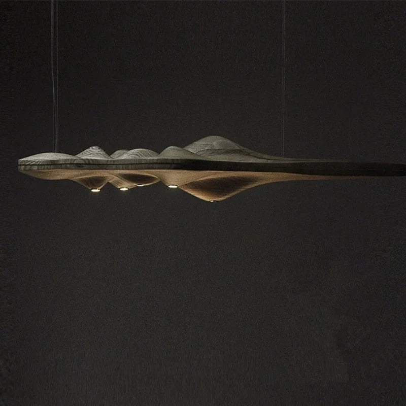 Luxury Wood Ceiling Lamps Handcrafted Solid Log Biophilic Landscape Lighting Casalolalights Luxury Lamps for Interior