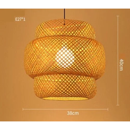 Bamboo Pendant Lighting | Biophilic Japandi Cottagecore Lamp Decor | Handmade Ceiling