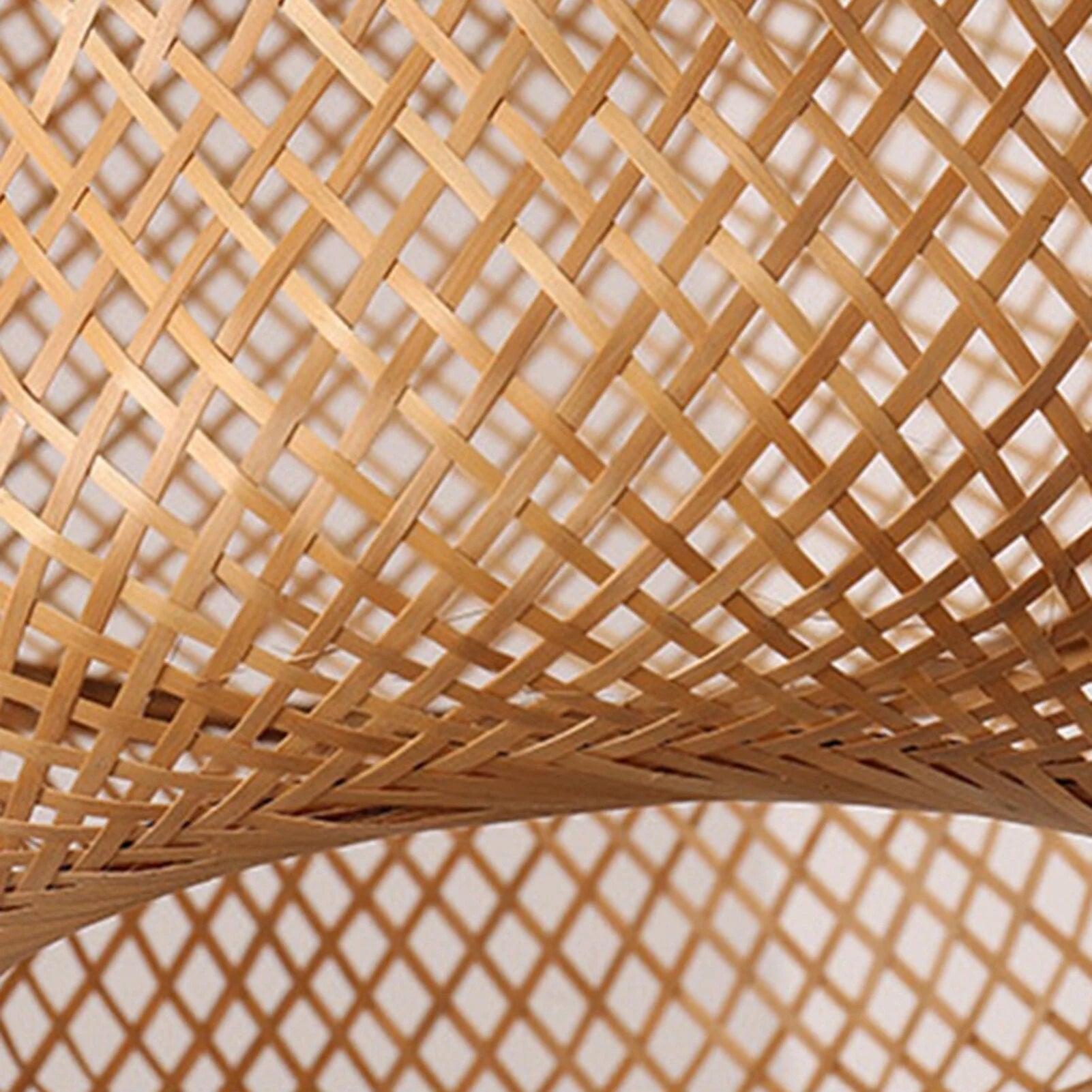 Bamboo Pendant Lighting | Biophilic Japandi Cottagecore Lamp Decor | Handmade Ceiling