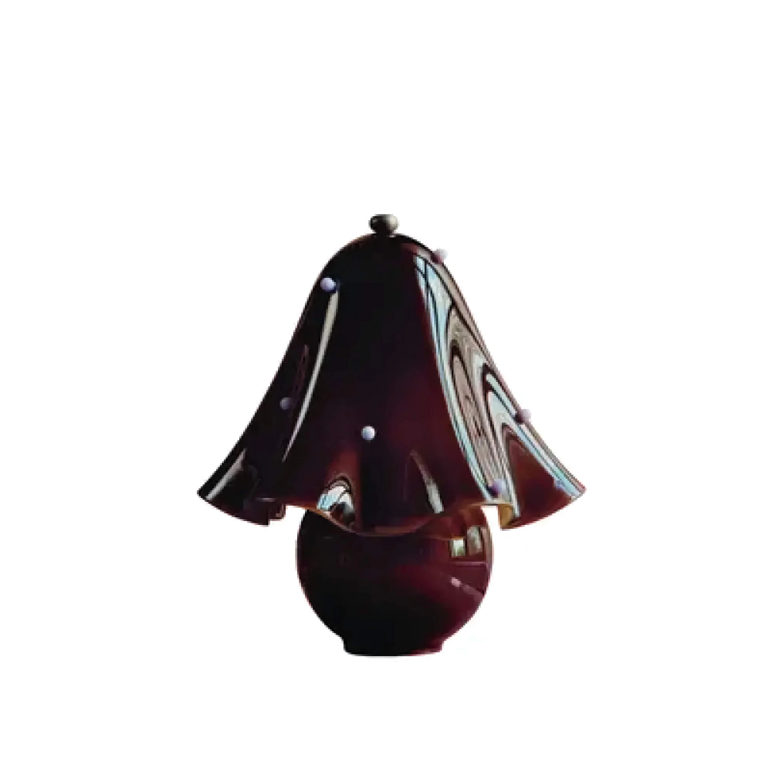 Handmade Glass Table Lamp | French Sculptural Bedside Light