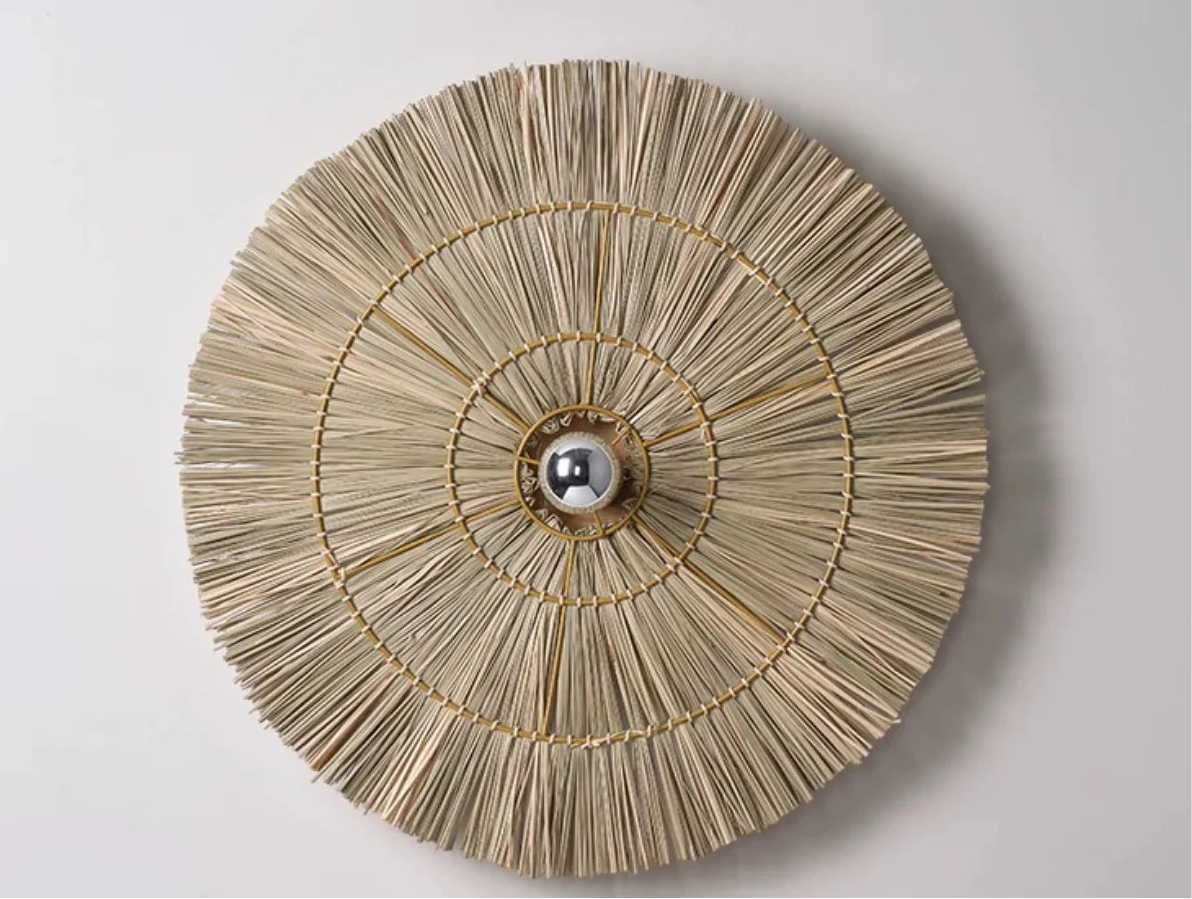 Rattan Wall Light | Handwoven Natural Fibre Sconce Bohemian Modern Living Room & Bedroom Casalolalights Luxury Lamps