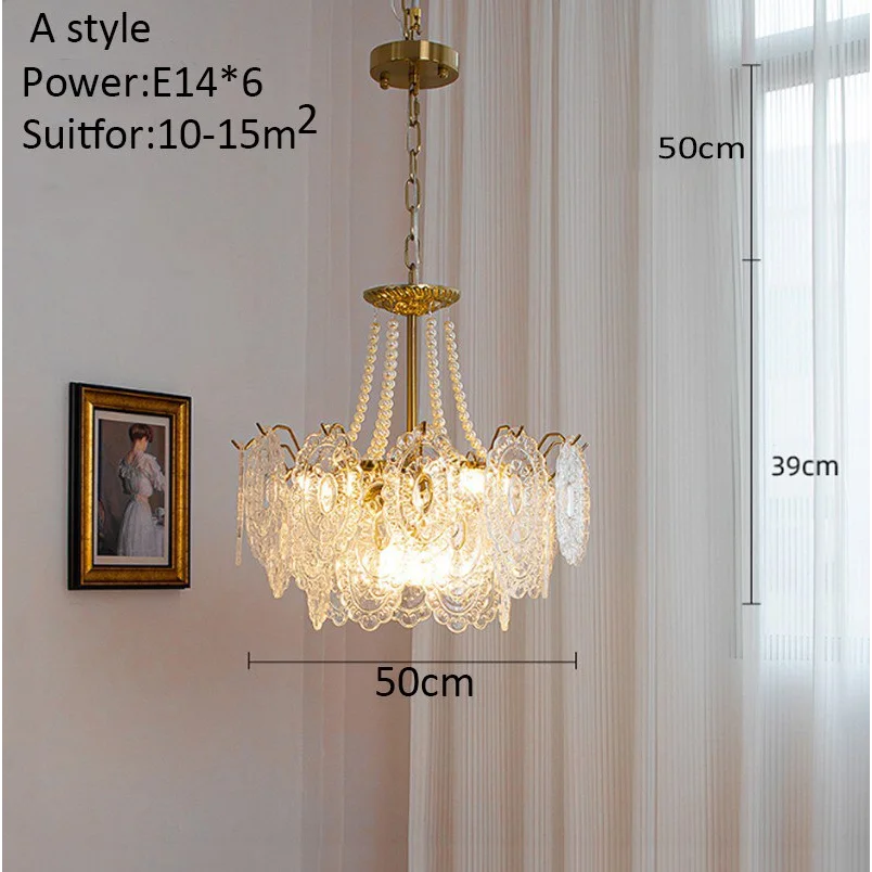 Luxury Crystal Chandelier with Copper Base for Modern Victorian Living Room Stairs