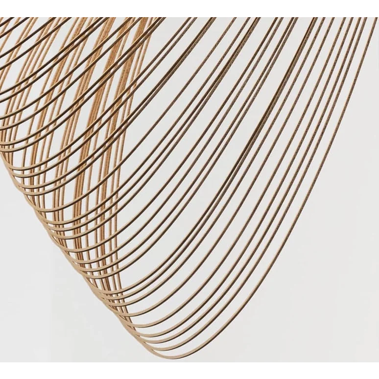Illan Pendant Lamp - Laser-cut Flexible Plywood Luxury Lighting | Japandi Ceiling Light Fixtures - Sales Casalolalights
