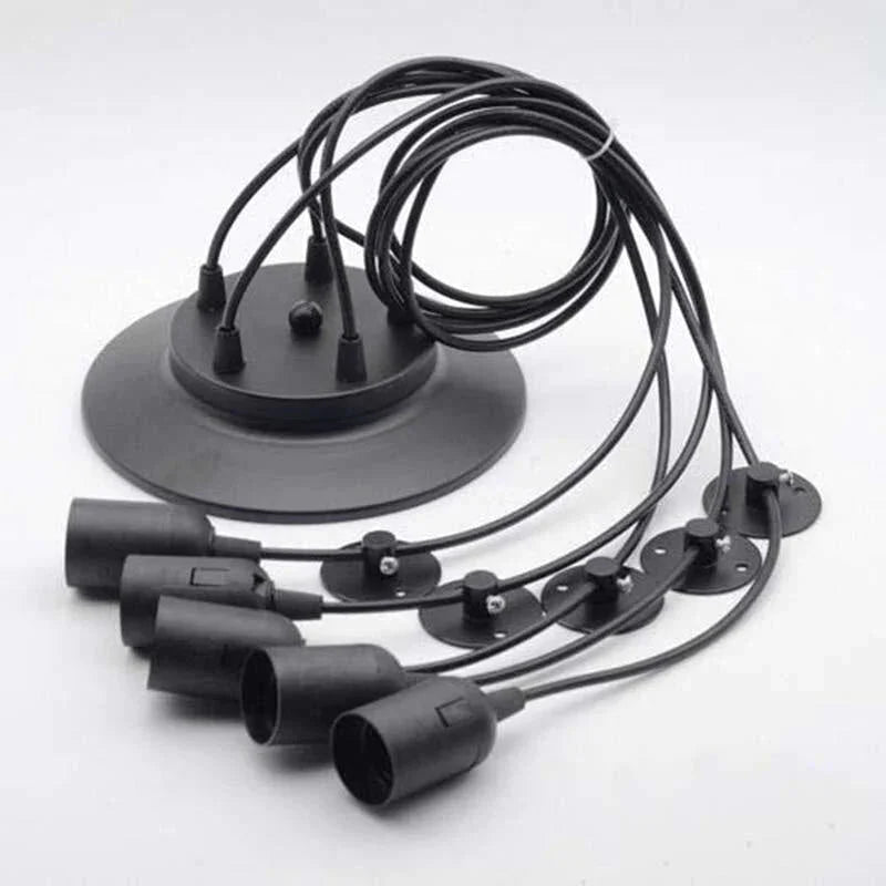 Industrial Black Multiple Pendant Lighting for Office Commercial Uses