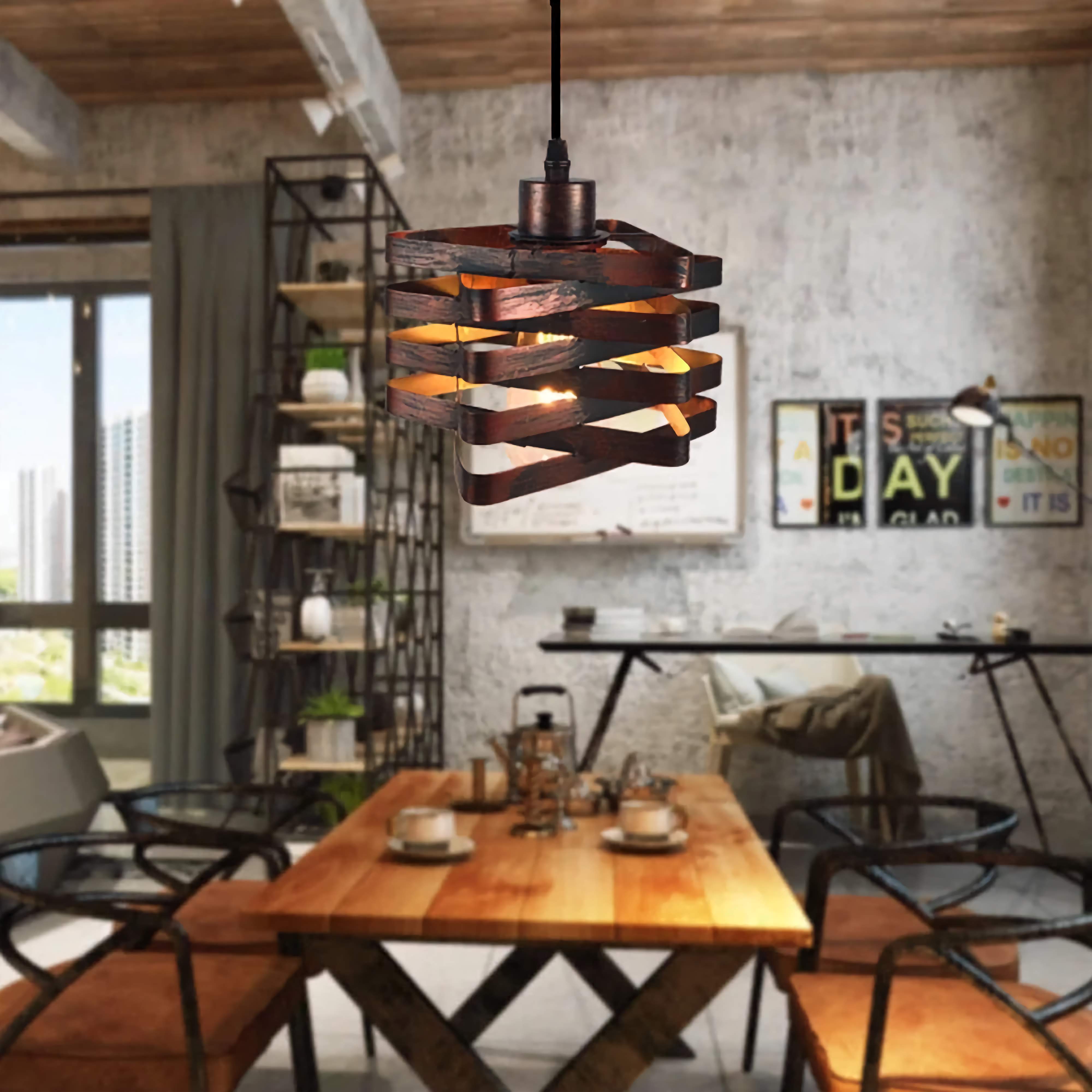 Industrial Pendant Lights Metal Single Lamps for Loft Bar Restaurants Lounges