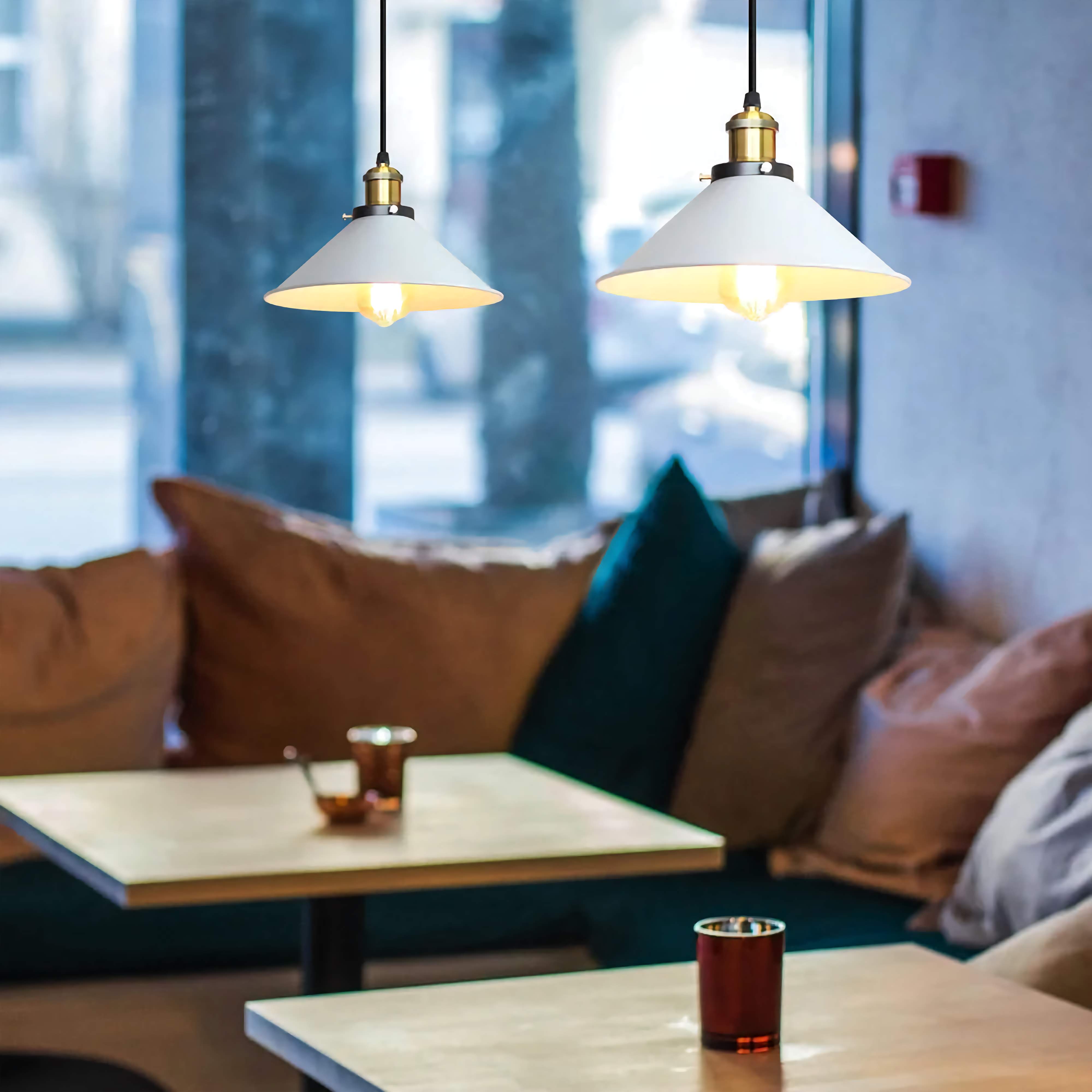 Vintage Industrial Pendant Light - Metal Material Pot Cover-shaped Lampshade