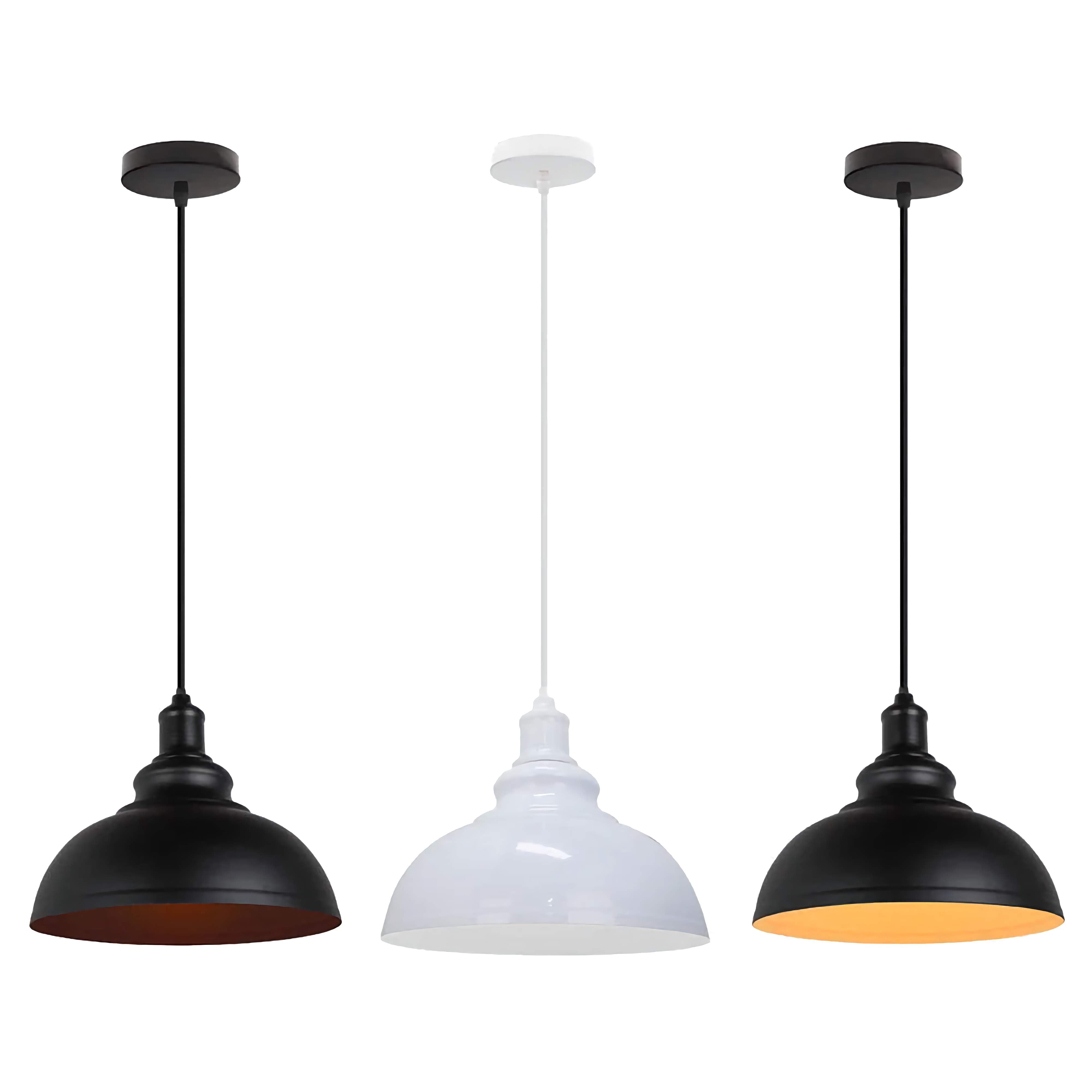 Industrial Pendant Lights Single Metal Lighting for Bar Kitchen Island Dining Room Restaurant