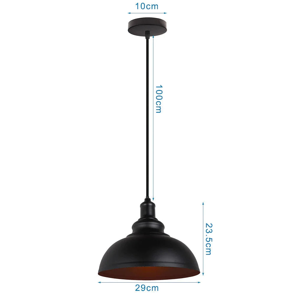 Industrial Pendant Lights Single Metal Lighting for Bar Kitchen Island Dining Room Restaurant