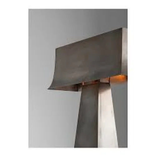 Industrial Stainless Steel Table Lamp – Modern Minimalist Lighting for Office or Living Room