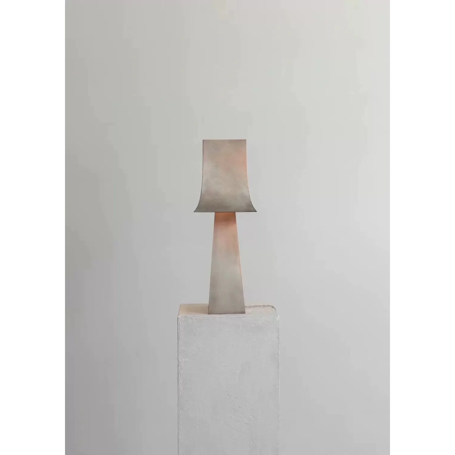 Industrial Stainless Steel Table Lamp – Modern Minimalist Lighting for Office or Living Room