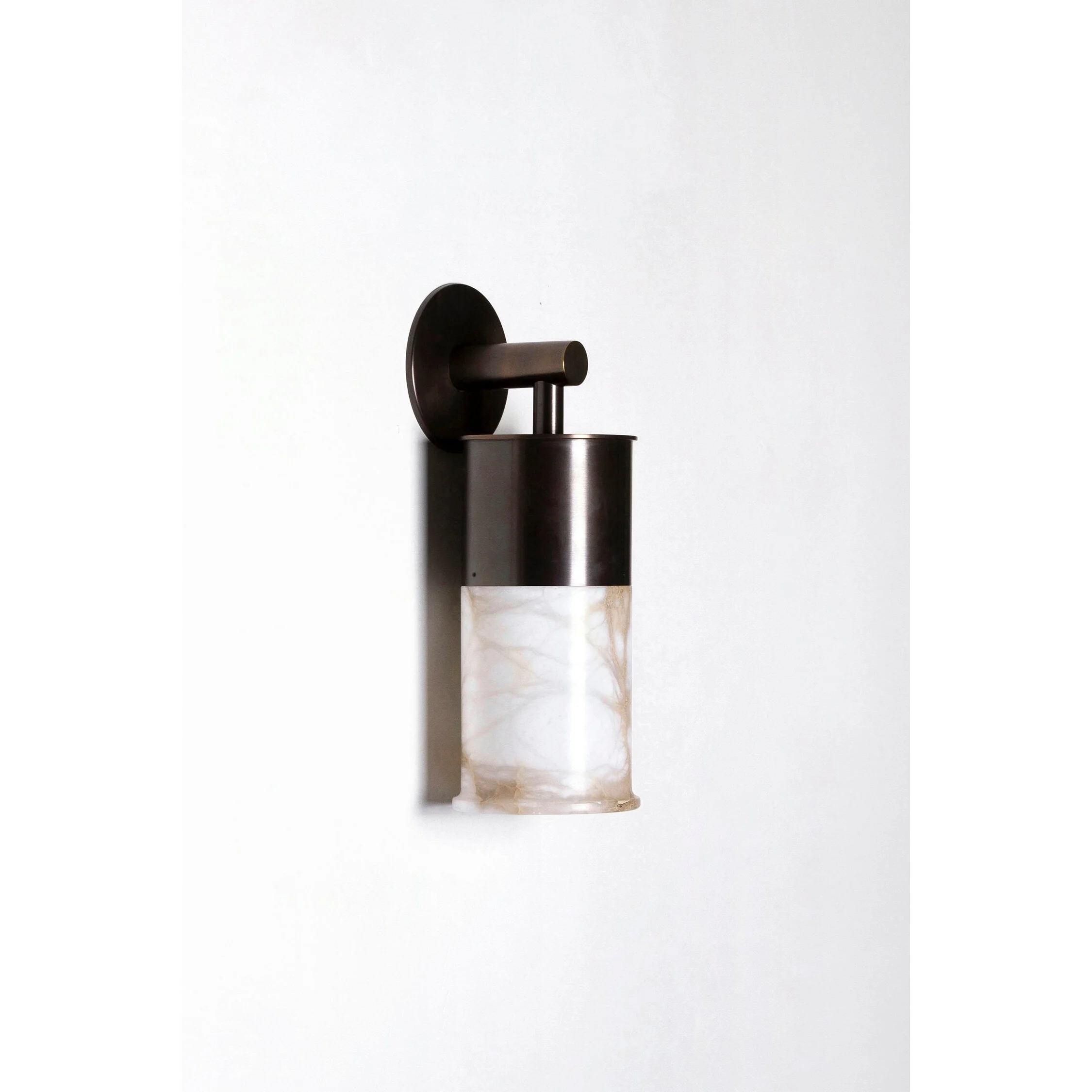 Cylindrical Alabaster Wall Sconce | Italian Minimalist Lighting