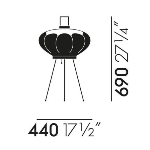 Noguchi Lantern Floor Lamp Akari 9ad for Living Room Bedroom