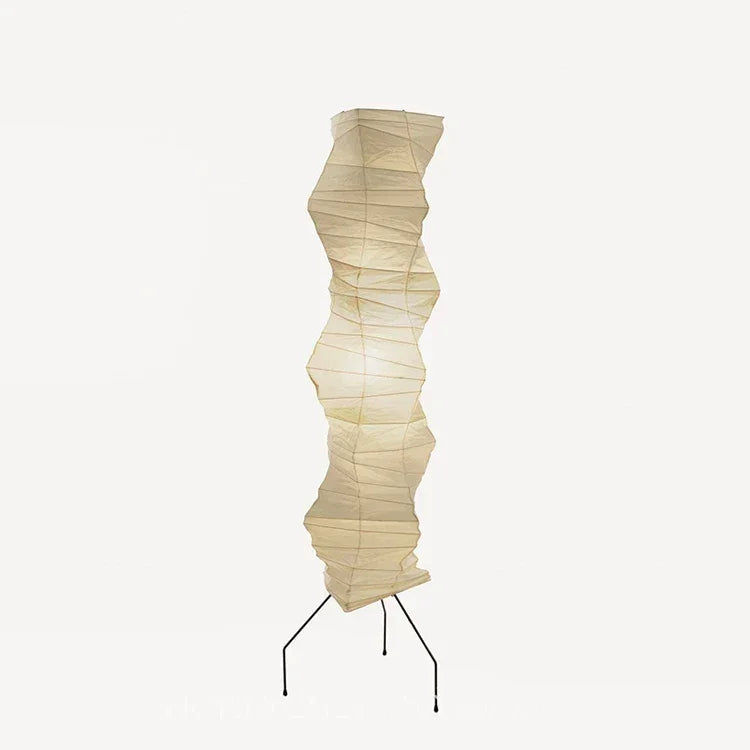 Japandi Akari Floor Lamp | Zen Rice Paper & Wood Light | Minimalist Elegance