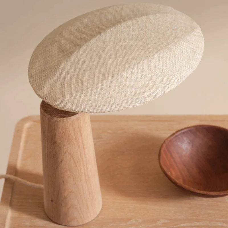 Wood Table Lamp | Japandi Natural & Fabric Bedside Minimalist Bedroom Living Room Casalolalights Luxury Lamps