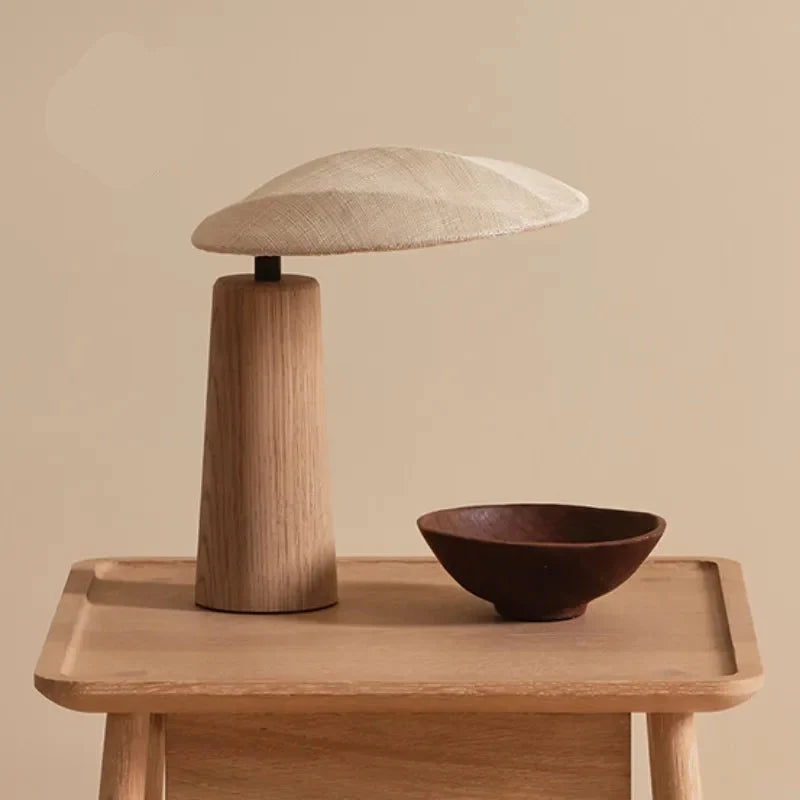 Wood Table Lamp | Japandi Natural & Fabric Bedside Minimalist Bedroom Living Room Casalolalights Luxury Lamps