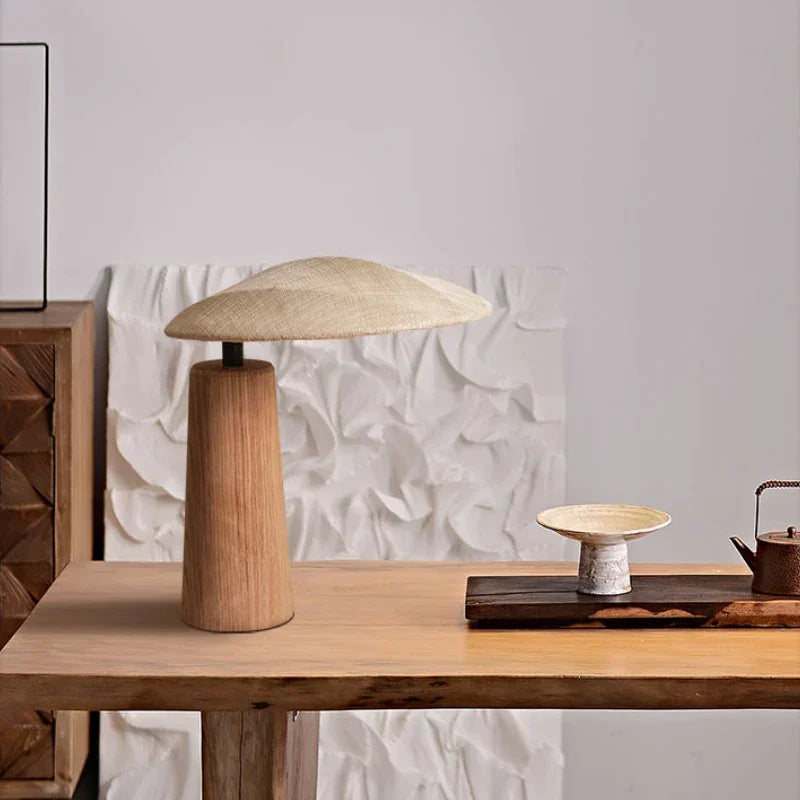 Wood Table Lamp | Japandi Natural & Fabric Bedside Minimalist Bedroom Living Room Casalolalights Luxury Lamps