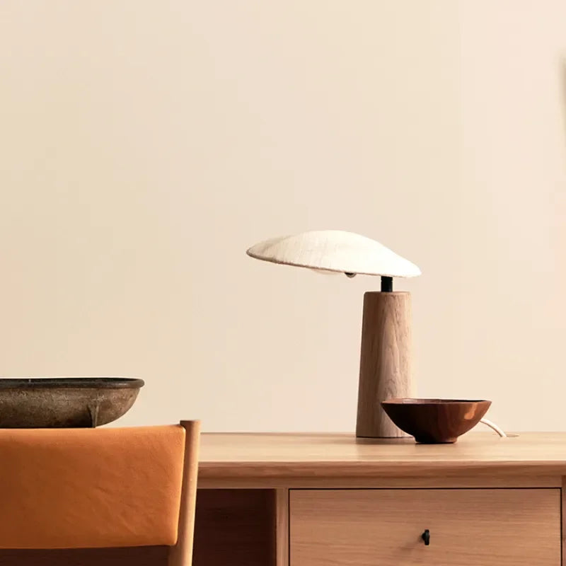 Wood Table Lamp | Japandi Natural & Fabric Bedside Minimalist Bedroom Living Room Casalolalights Luxury Lamps