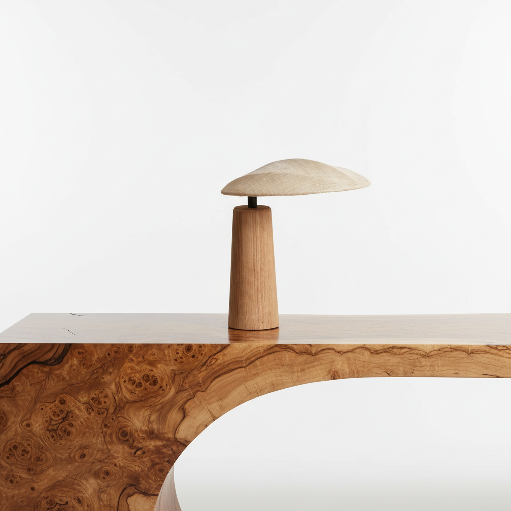 Wood Table Lamp | Japandi Natural & Fabric Bedside Minimalist Bedroom Living Room Casalolalights Luxury Lamps