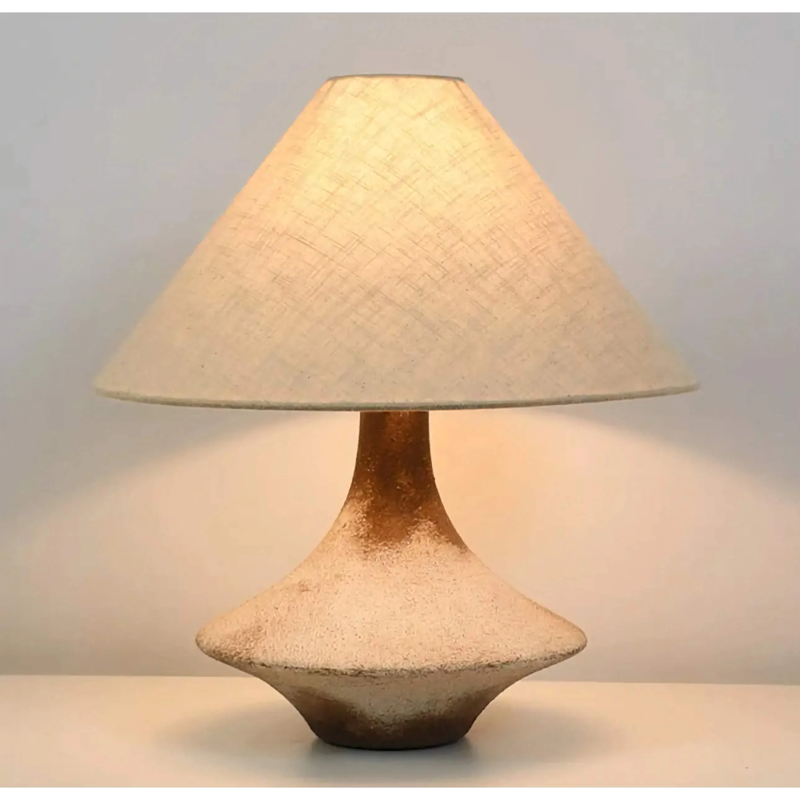 Wabi Sabi Table Lamp Rustic Japandi Decor
