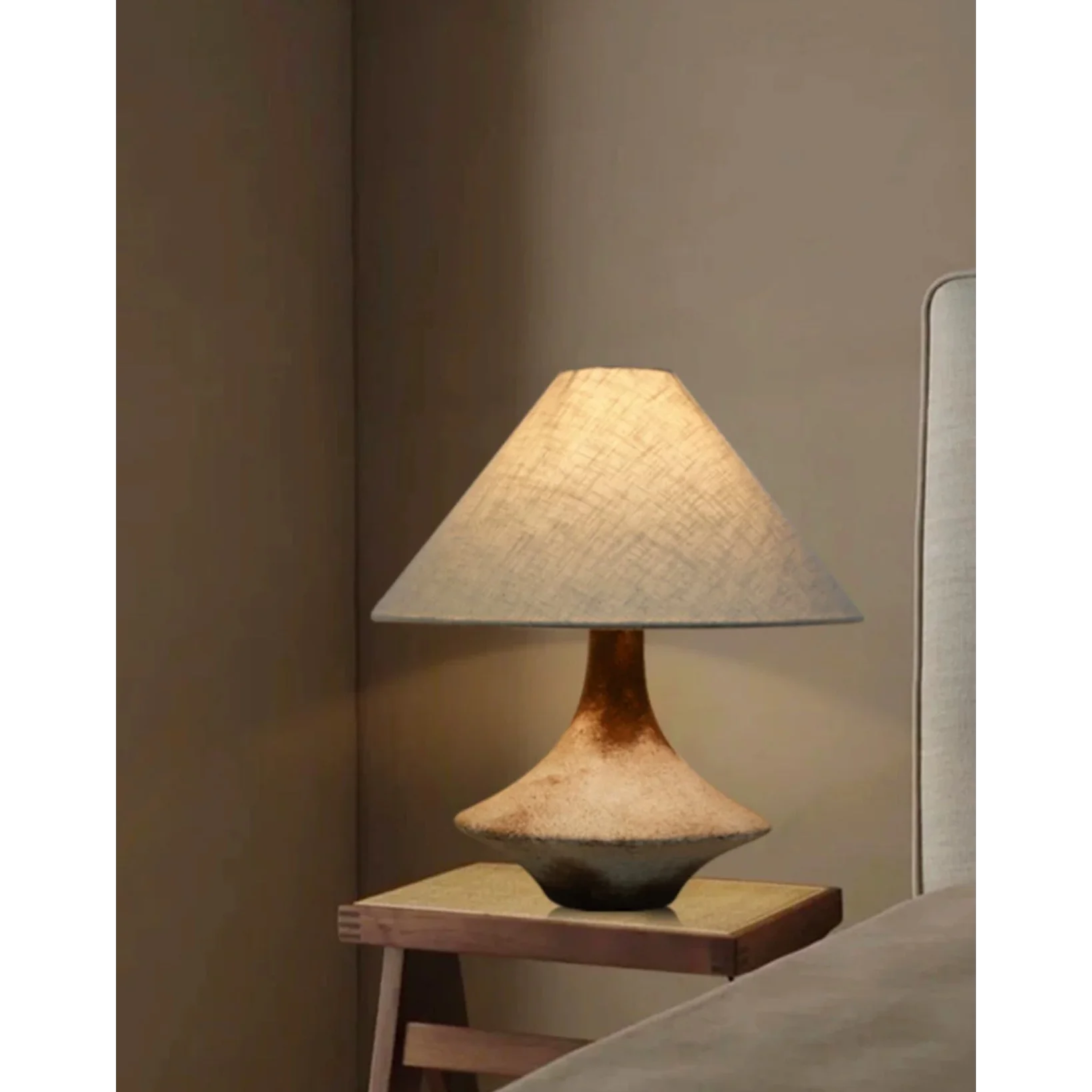 Wabi Sabi Table Lamp Rustic Japandi Decor
