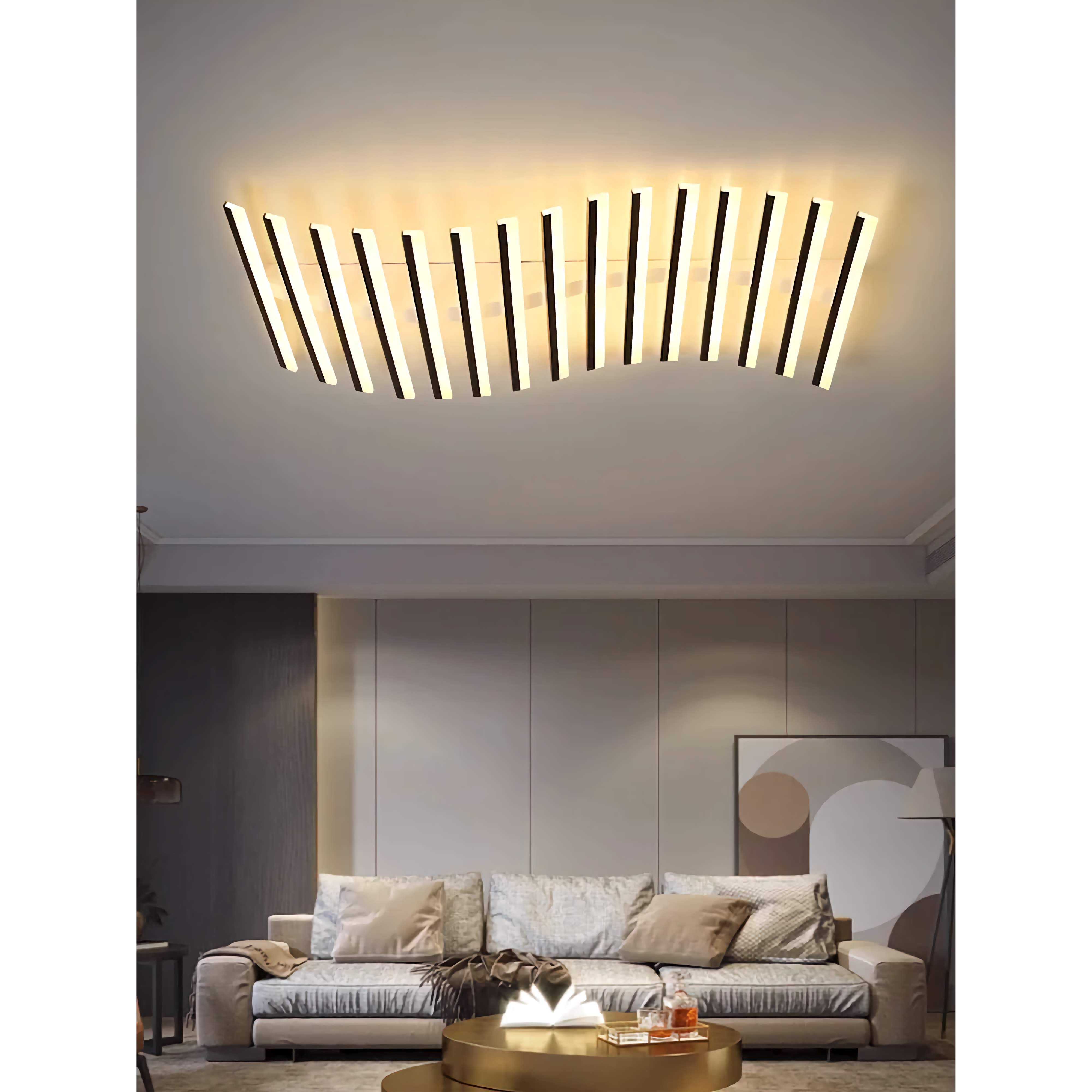 Led Bar Flush Mount 60-110cm | Modern Dimmable Linear Ceiling Light with Remote Kitchen & Low Ceilings Casalolalights