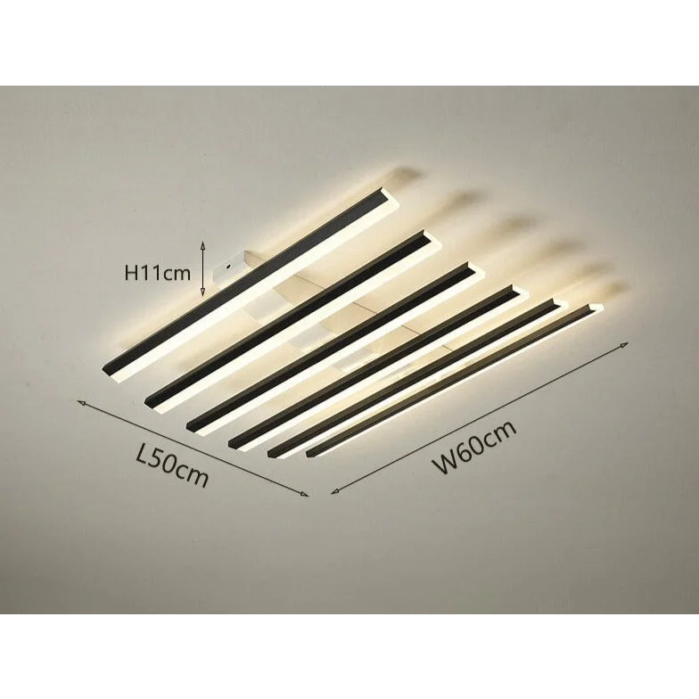 Led Bar Flush Mount 60-110cm | Modern Dimmable Linear Ceiling Light with Remote Kitchen & Low Ceilings Casalolalights