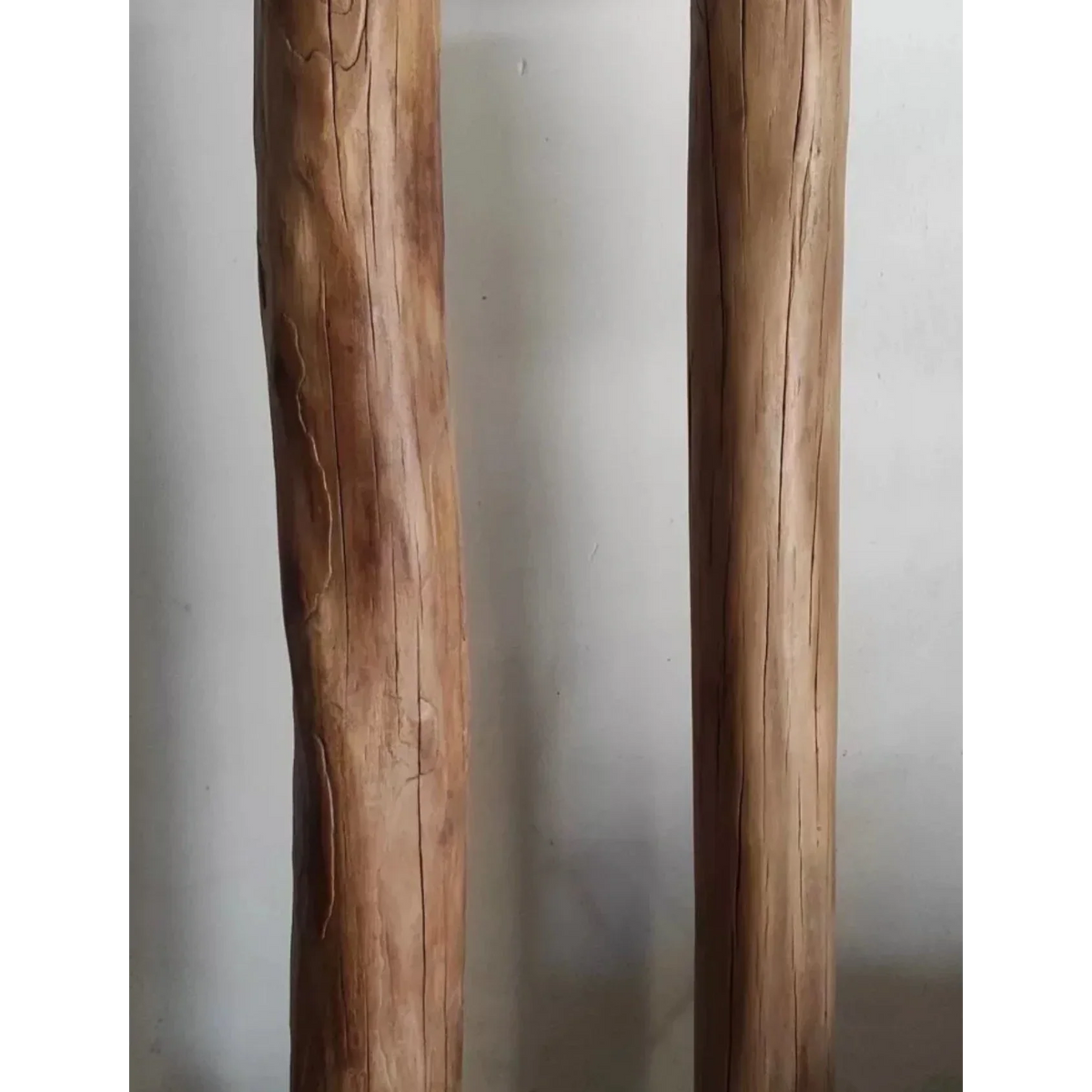 Wood Floor Lamp 150cm | Rustic Hardwood & Linen-shade Minimalist Japandi Living Room Casalolalights Luxury Lamps