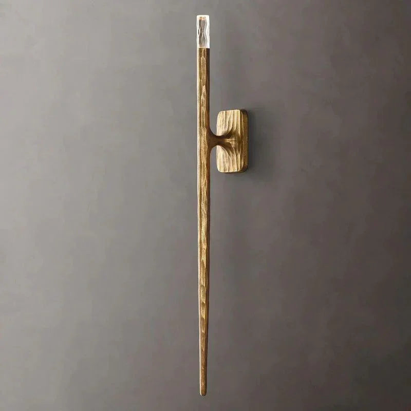 Modern Long Copper Wall Sconce – Minimalist Handcrafted Accent Light for Interiors