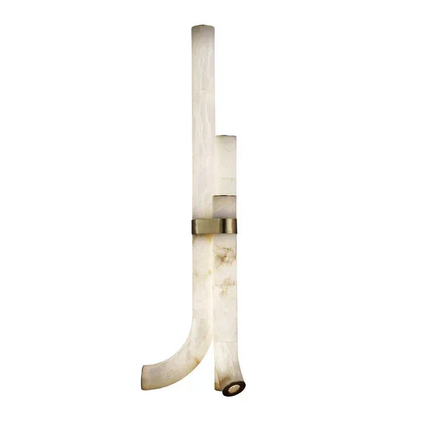 Alabaster Floor Lamp 150cm | Natural Stone & Brass Led Standing Modern Classic Living Room Casalolalights Luxury Lamps