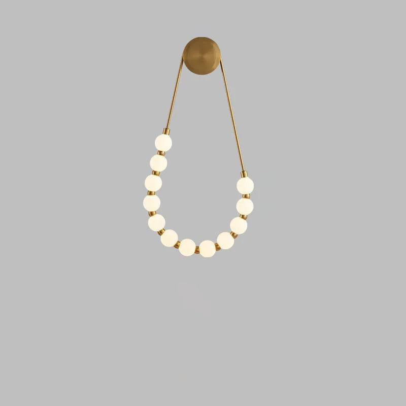 Necklace Wall Lamp | Modern Chain Lighting | Parisian Chic Light Fixture for Homes Restaurants