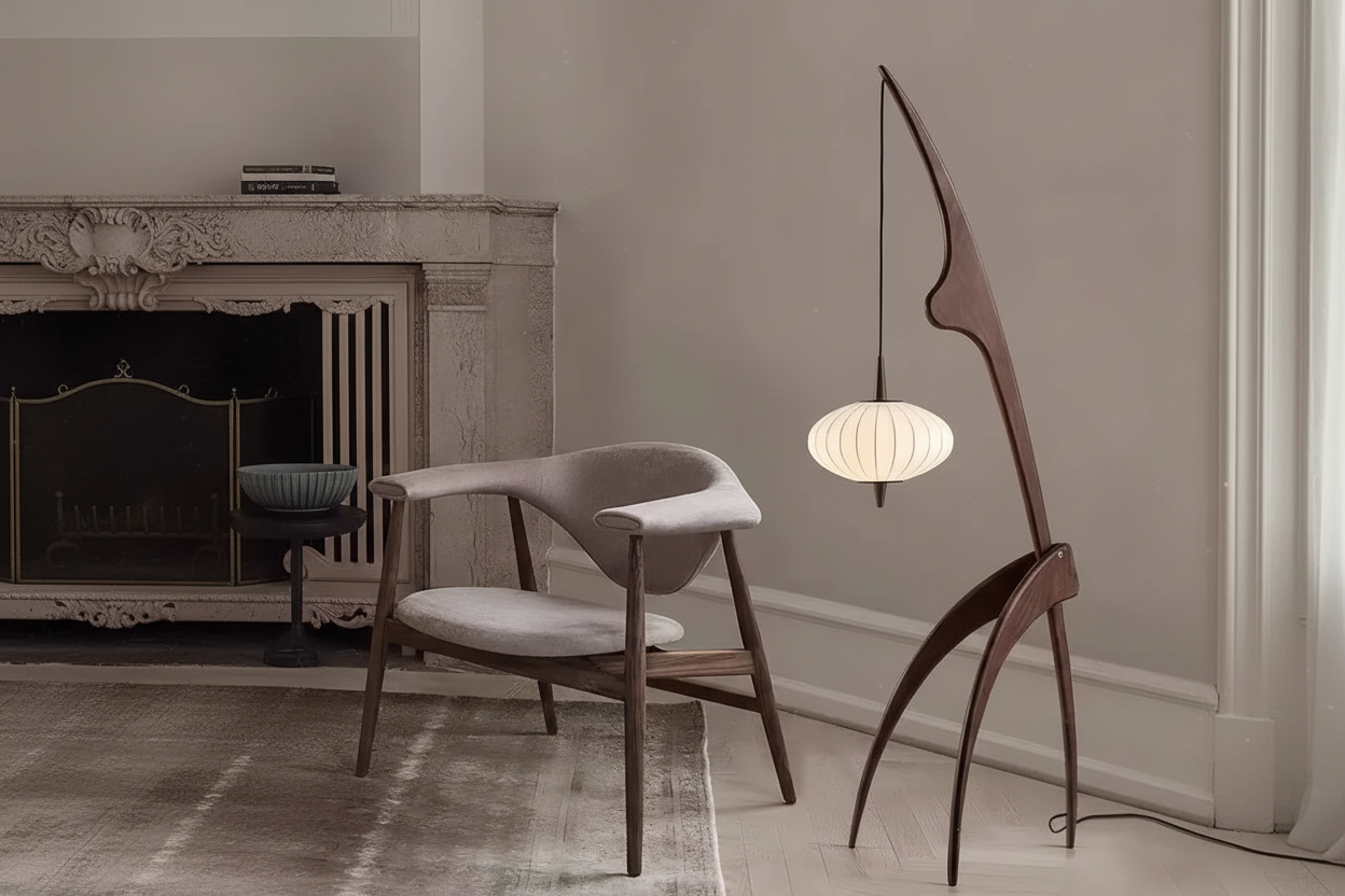 MANTIS WOOD FLOOR LAMP | CL20D025