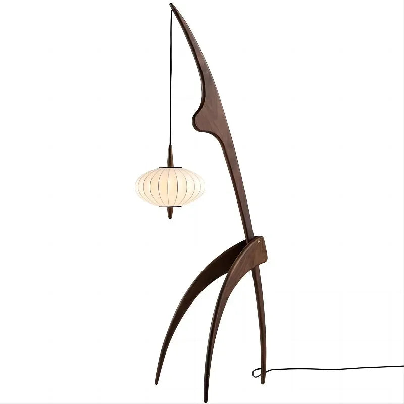 Wood Floor Lamp | Handcrafted | Modern Design | Mantis for Living Room Bedroom