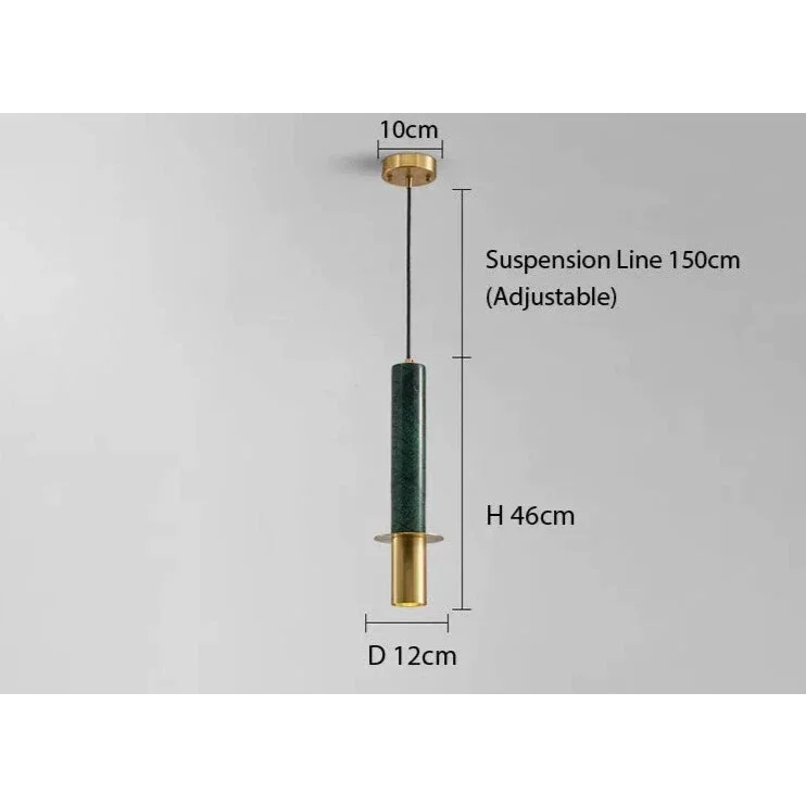 Marble Copper Cord Pendant Lights for Bedside Kitchen Dining Room