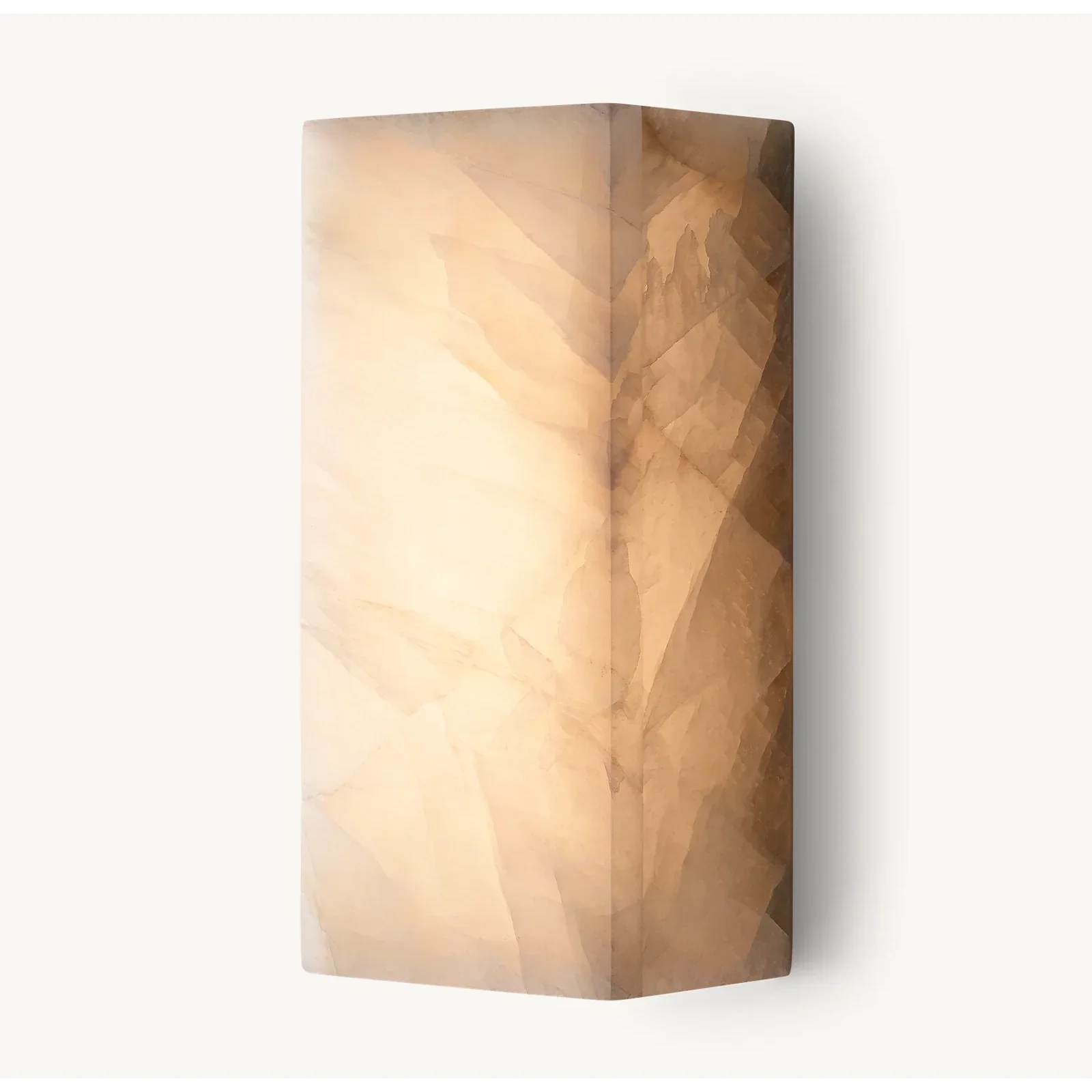 Luxury Alabaster Marble Wall Sconce – Modern Minimalist Led Light for Bedroom & Hallway