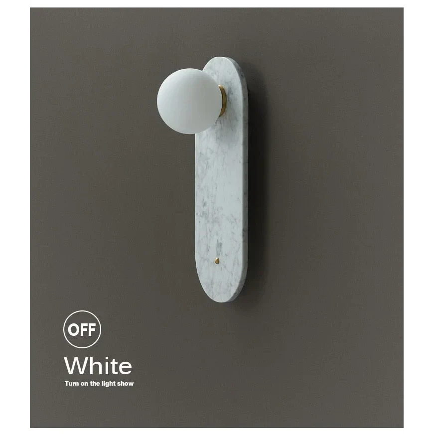 Marble Wall Sconce 32cm | Natural Stone Up-down Light Green or White Bedroom Hallway & Staircase Casalolalights Luxury